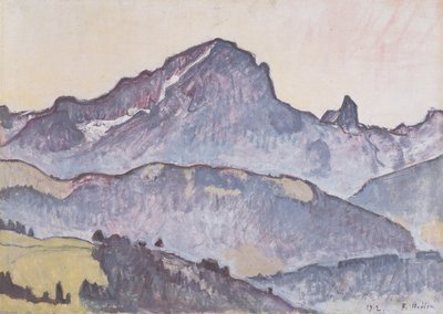 Le Grand Muveran depuis Villars - Ferdinand Hodler